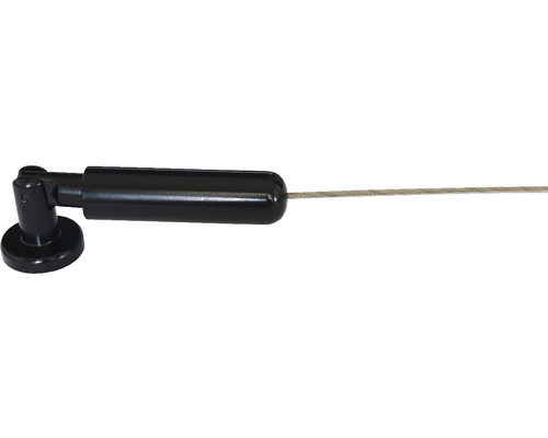 Set cablu oțel Nizza negru mat Ø 2 mm-0