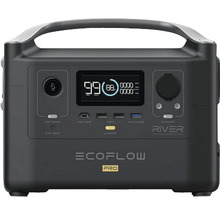 Stație portabilă acumulatori EcoFlow RiverPro 720Wh Li-Ion, putere 1200W, cu posibilitate de încărcare solară-thumb-0