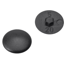 Căpăcele mascare șuruburi cap Torx Dresselhaus T20 culoare neagră, 200 bucăți-thumb-0