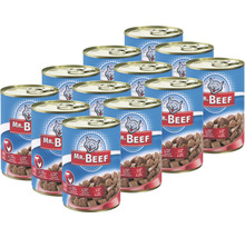 Hrană umedă pentru pisici Mr. Beef cu vițel și pui 1 pachet 12x400 g-thumb-0