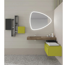 Oglindă Savini Due Idea reversibilă triunghiulară cu sistem de iluminare LED, 85 x 100 cm-thumb-4