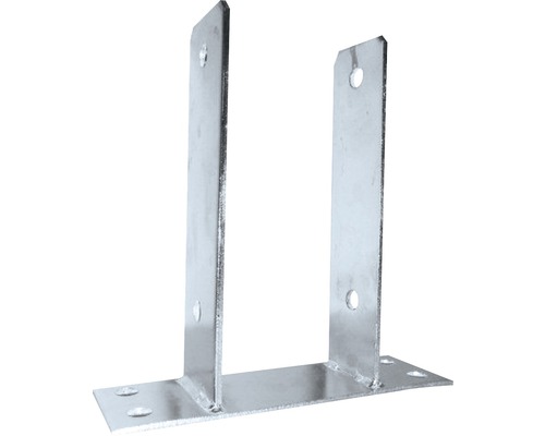 Suport stalp tip U 81x200 mm, zincat, fixare in suruburi