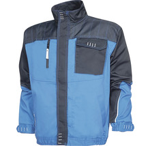 Jachetă de lucru Ardon 4TECH din bumbac + poliester albastru/negru, mărimea XXXXXL-thumb-0