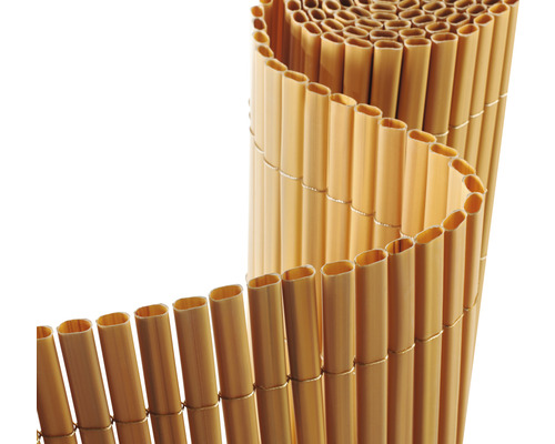 Protecție vizuală Konsta PVC oval 3x1,5 m aspect bambus