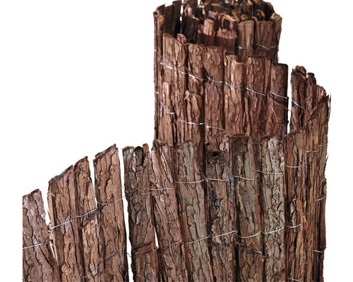 Protecție vizuală Konsta scoarță de copac 3x1,5 m maro
