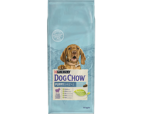 Hrană uscată pentru câini PURINA Dog Chow Puppy cu miel și orez 14 kg