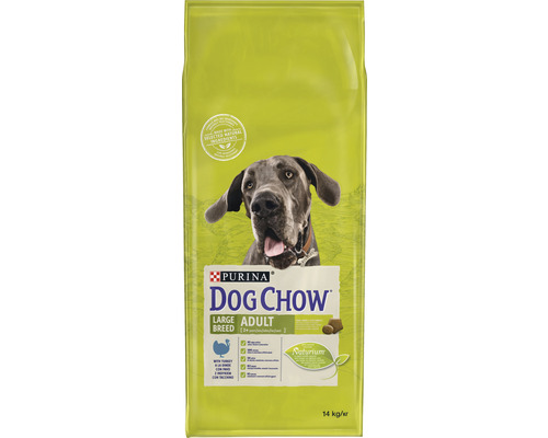 Hrană uscată pentru câini PURINA Dog Chow Adult Talie Mare cu curcan 14 kg