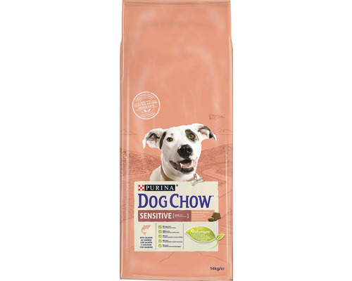 Hrană uscată pentru câini PURINA Dog Chow Adult Sensitive cu somon și orez 14 kg-0