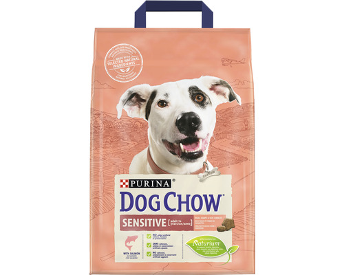 Hrană uscată pentru câini PURINA Dog Chow Adult Sensitive cu somon și orez 2,5 kg-0