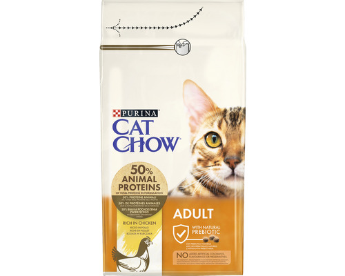 Hrană uscată pentru pisici PURINA Cat Chow Adult cu curcan și pui 1,5 kg