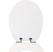 Capac WC form & style Edge, închidere lentă, ușor detașabil, alb/negru 46,2x36,5 cm-thumb-2