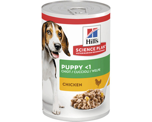 Hrană umedă pentru câini Hill's Puppy cu pui 370 g