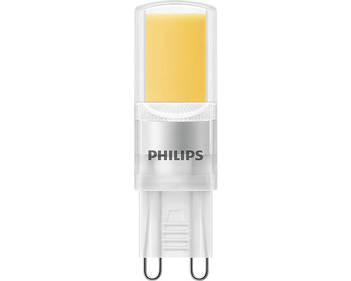 Bec LED Philips G9 3,2W 400 lumeni, formă capsulă, lumină caldă 3000K