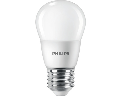 Bec LED Philips E27 7W 806 lumeni, glob mat G48, lumină caldă