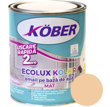 Email mat pe bază de apă Ecolux Kolor Köber bej 0,6 l-thumb-0