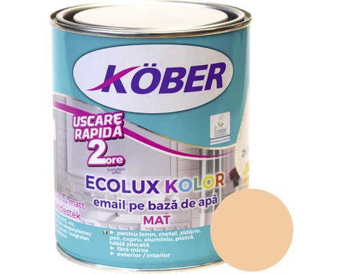 Email mat pe bază de apă Ecolux Kolor Köber bej 0,6 l-0