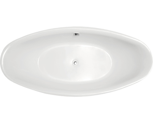Cadă baie ovală freestanding Tender Max, acril, 180x90 cm, 350 l, alb