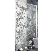 Perete duș tip walk-in Sanotechnik Sanoflex Young 100x195 cm sticlă printată profil crom-thumb-1