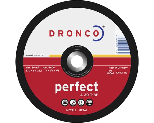 Disc polizare metale Dronco Perfect Ø115x6x22,23 mm-0