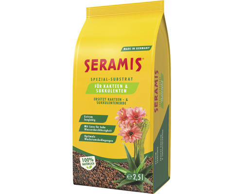 Substrat pentru cactuși și plante suculente Seramis, 2,5 l