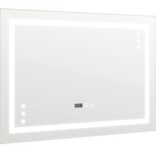 Oglindă baie cu iluminare LED, dezaburire și funcție Touch 100x70 cm IP44 100-20-3-3-thumb-1