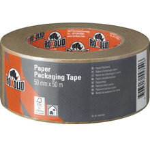 Bandă de ambalare din hârtie ROXOLID Paper Packaging Tape maro 50 mm x 50 m-thumb-0