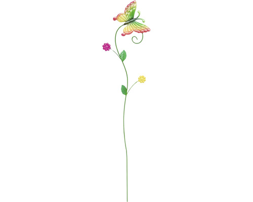 Tijă decorativă Lafiora fluture H 116,5 cm verde