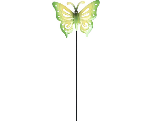 Tijă decorativă Lafiora fluture H 115 cm verde/galben