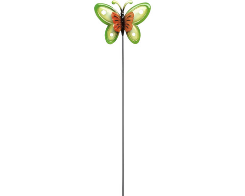 Tijă decorativă Lafiora fluture H 115 cm verde/roșu