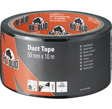 Bandă adezivă pentru reparații ROXOLID Duct Tape / Gaffa Tape neagră 50 mm x 10 m-thumb-0