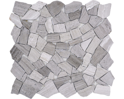 Mozaic piatră spartă CIOT 30/2012 bej deschis-gri 30,5x32,2 cm-0