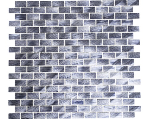 Mozaic aluminiu XAM 421 negru 30,5x32,5 cm-0