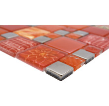Mozaic XCM MC579 combi silver red 29,8x29,8 cm-thumb-2