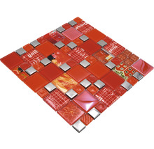 Mozaic XCM MC579 combi silver red 29,8x29,8 cm-thumb-4