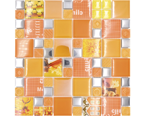 Mozaic XCM MC569 silver orange 29,8x29,8 cm-0