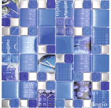Mozaic XCM MC549 silver blue 29,8x29,8 cm-thumb-0