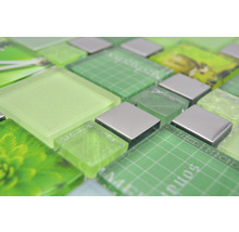 Mozaic XCM MC559 combi silver green 29,8x29,8 cm-thumb-3