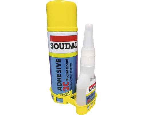 Adeziv bicomponent Soudal set adeziv instant 50 g și activator spray 200 g-0