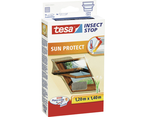 Plasă țânțari tesa Sun Protect pentru ferestre de mansardă 120x140 cm