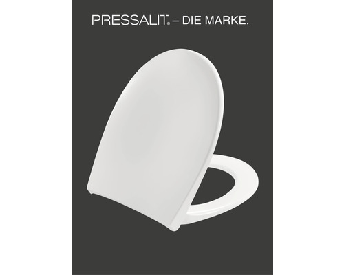 Capac WC PRESSALIT Scandinavia Plus, închidere lentă, alb 41,1-45,1x37,4 cm-0