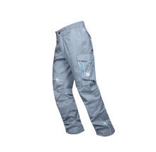 Pantaloni de lucru Ardon Summer din bumbac + poliester gri/albastru, mărimea 46-thumb-1