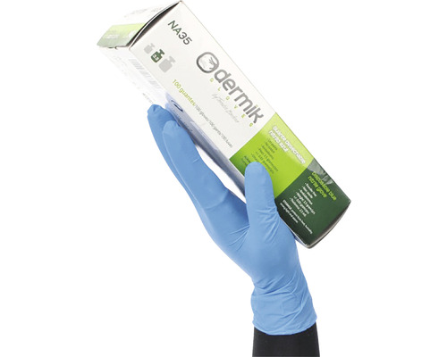 Mănuși de unică folosință Dermik Gloves din nitril, 100 bucăți (50 perechi), mărimea L-0
