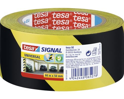 Bandă de marcare tesa® Signal galben/negru 66 m x 50 mm-0