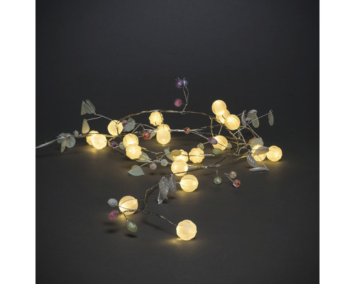Ghirlandă luminoasă Konstsmide cu frunze verzi 20 LED-uri alb cald-0