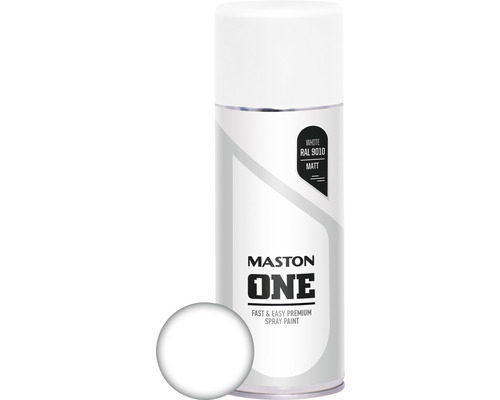 Lac spray ONE Maston alb mat 400 ml