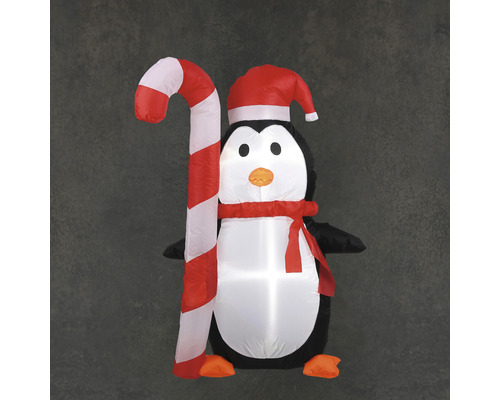Figurină luminoasă gonflabilă Pinguin H 120 cm