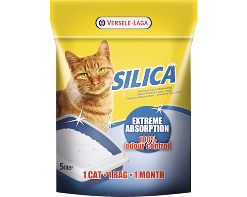 Așternut igienic pentru litieră pisici Silicat Versele-Laga 5 l