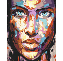 Pictură pe numere Portrait in paints 40x50 cm-thumb-0