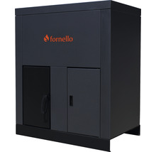 Cazan / Centrală termică pe peleți Fornello Eco Energy 35 kW, echipată cu automatizare, pompă, afișaj digital, arzător fontă, buncăr integrat 75 kg, 128x114x73 cm-thumb-0