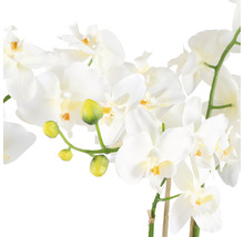 Floare artificială, orhidee, 100 cm, albă-thumb-2